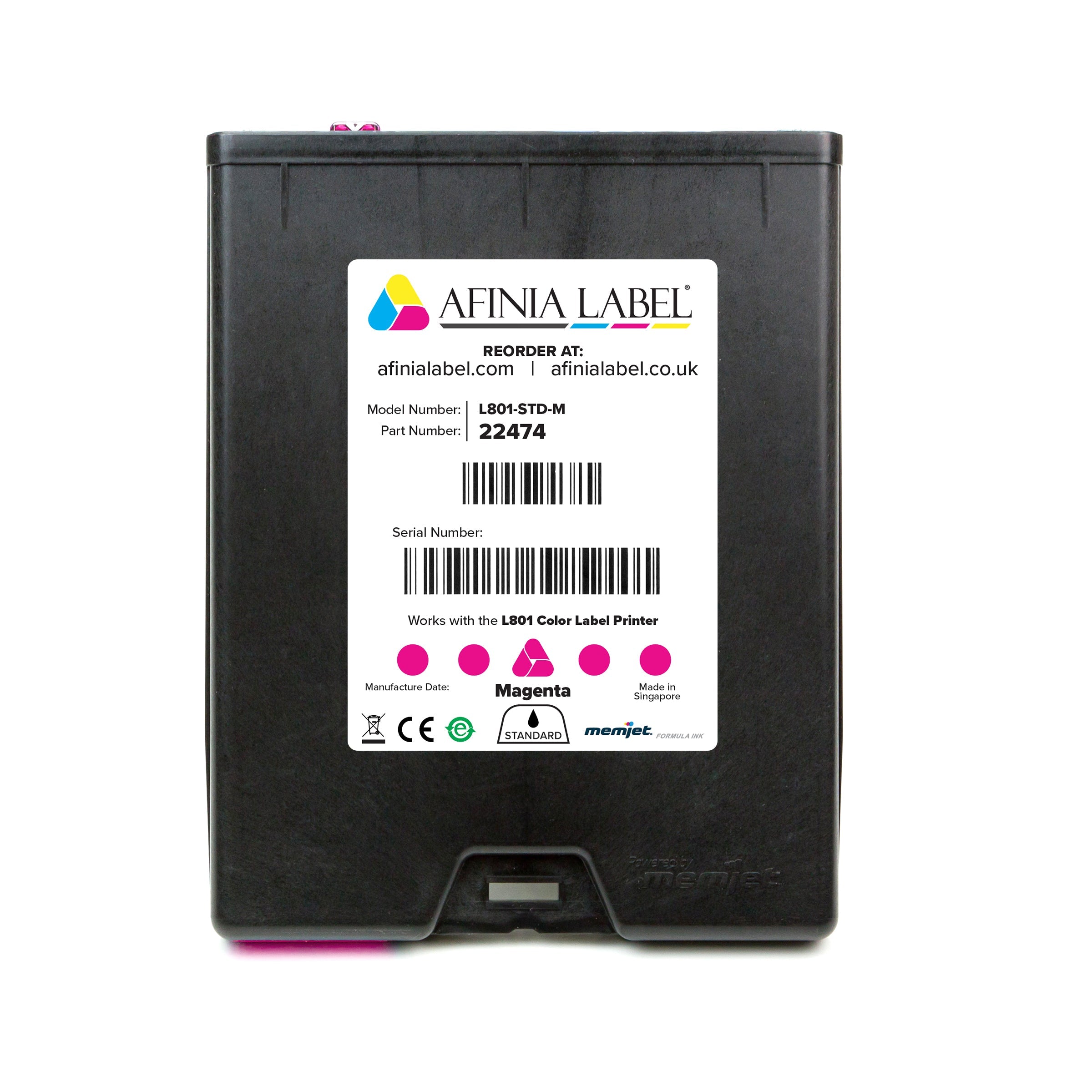 Afinia L801 Dye-based Magenta Ink by Platinum Global Imports - AFINIA label printing solution in Australia