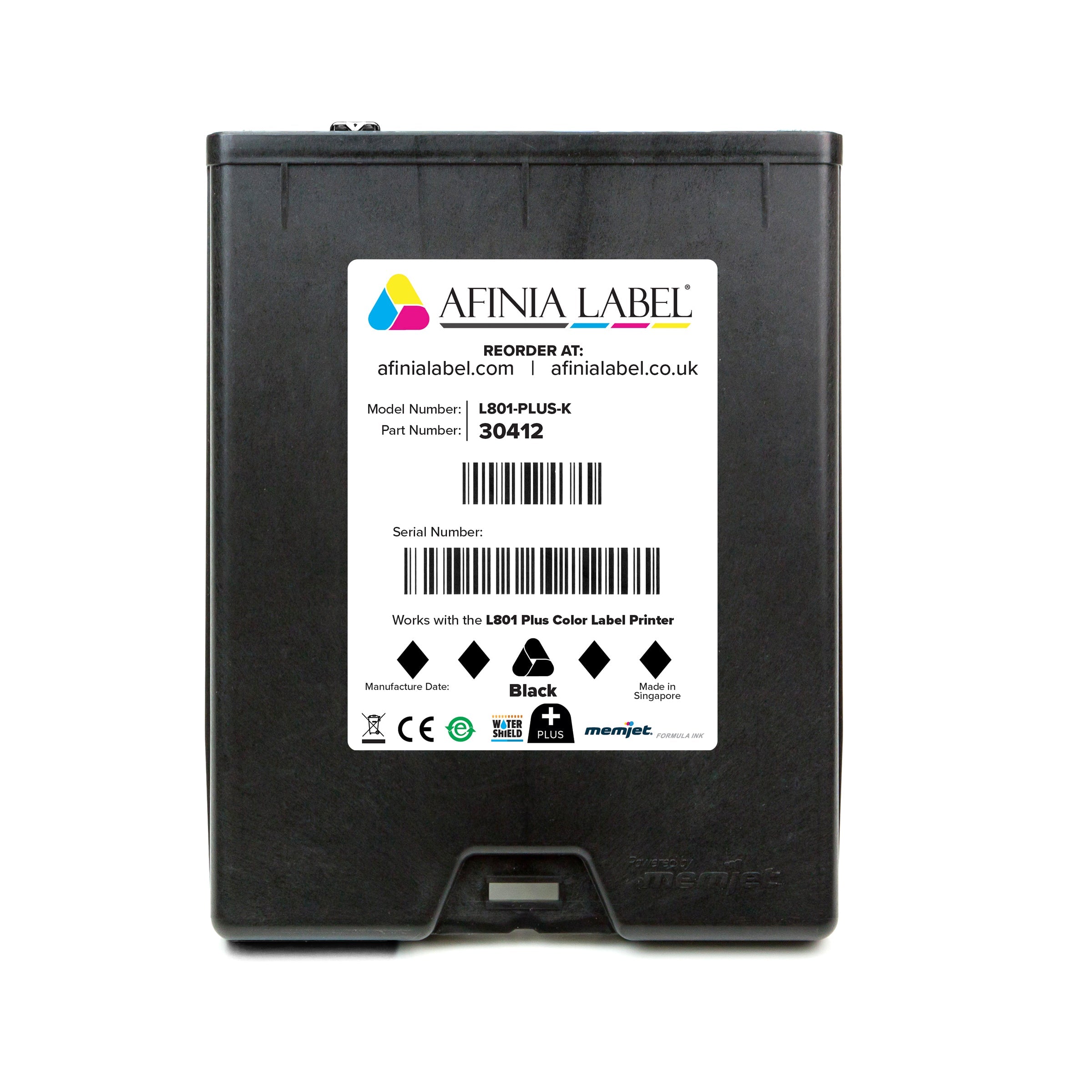 Afinia L801 Plus Black Ink by Platinum Global Imports - AFINIA label printing solution in Australia