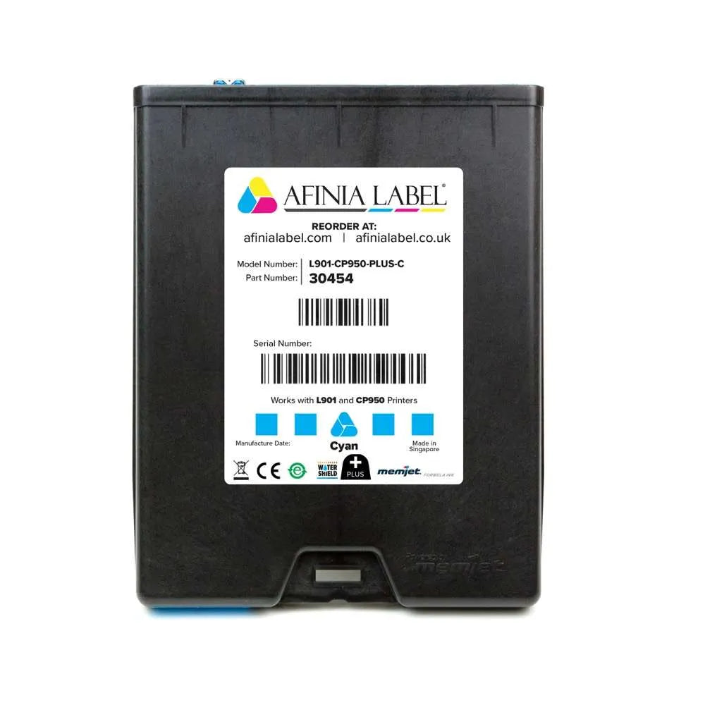 Afinia L901 / CP950 ink Cyan - PLUS by Platinum Global Imports - AFINIA label printing solution in Australia