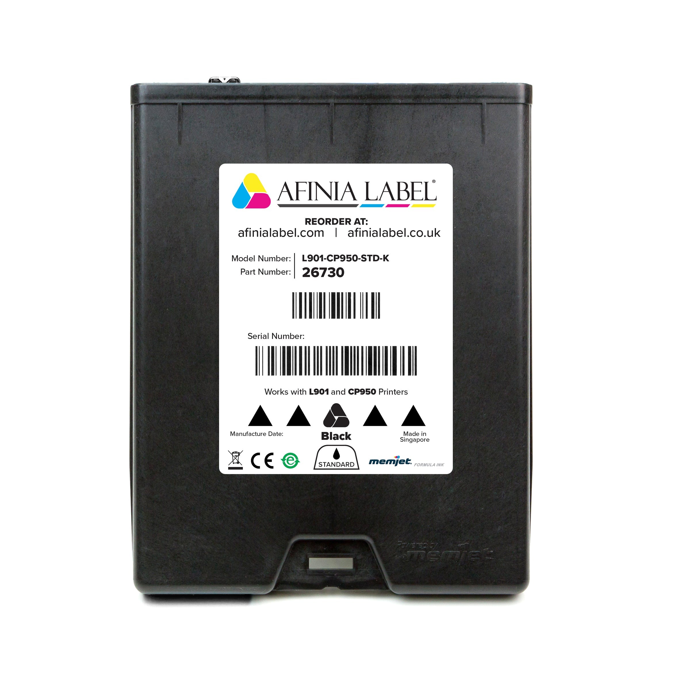 Afinia L901/CP950 Black Ink by Platinum Global Imports - AFINIA label printing solution in Australia