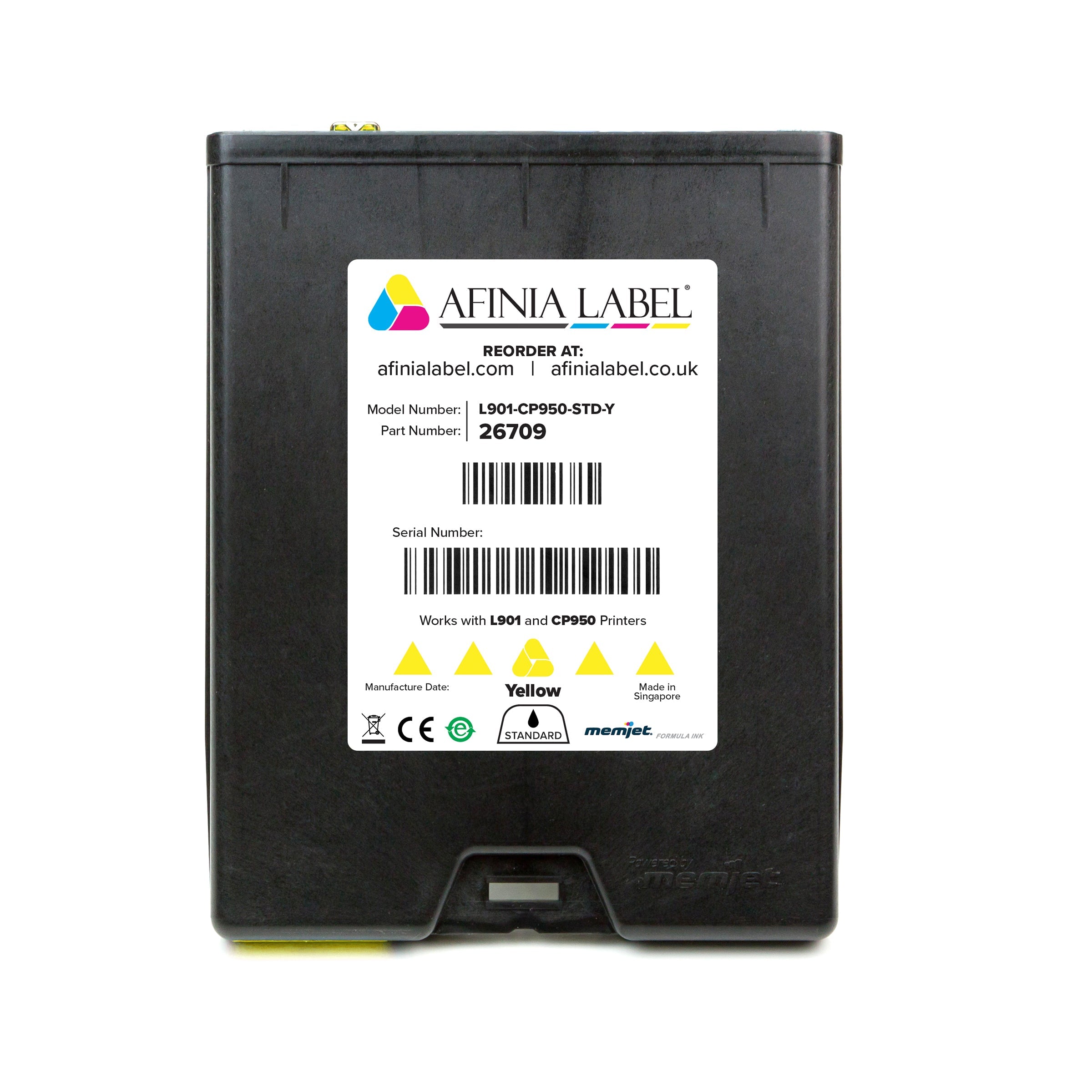 Afinia L901/CP950 Yellow Ink by Platinum Global Imports - AFINIA label printing solution in Australia