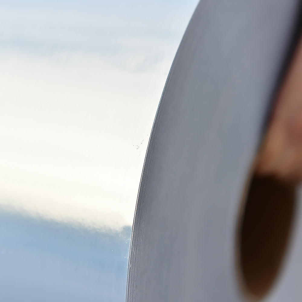 Inkjet Self Adhesive Brushed Silver PE