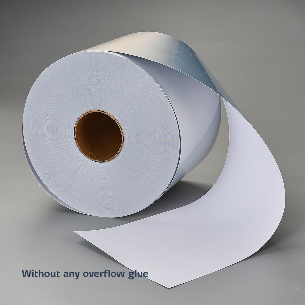 Inkjet Self Adhesive Brushed Silver PE