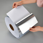 Inkjet Self Adhesive Brushed Silver PE