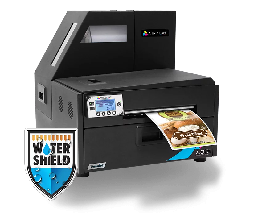 L801 PLUS (Water Shield) by Platinum Global Imports - AFINIA label printing solution in Australia